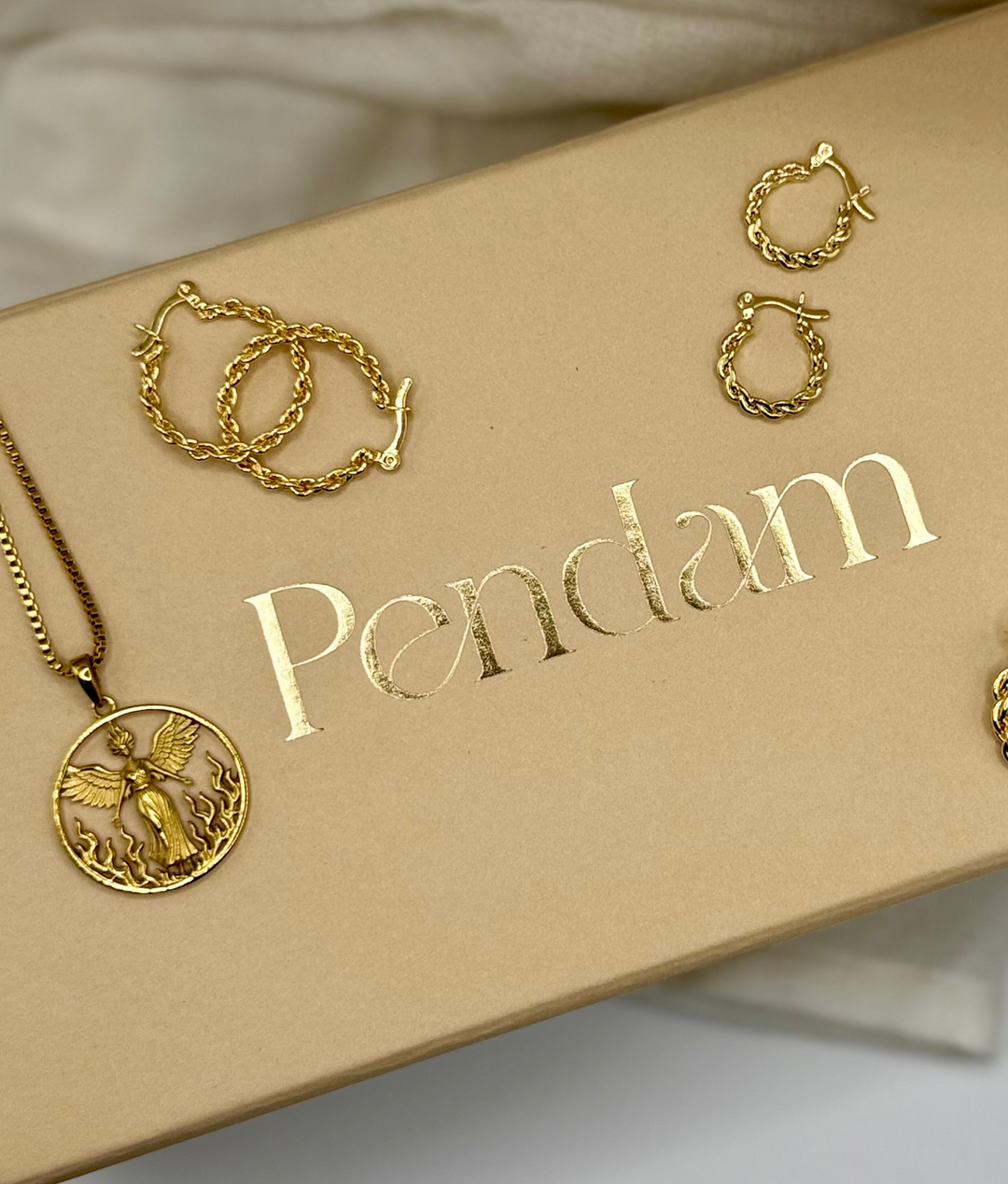 The Aurelia braided Hoops Pendam jewelry