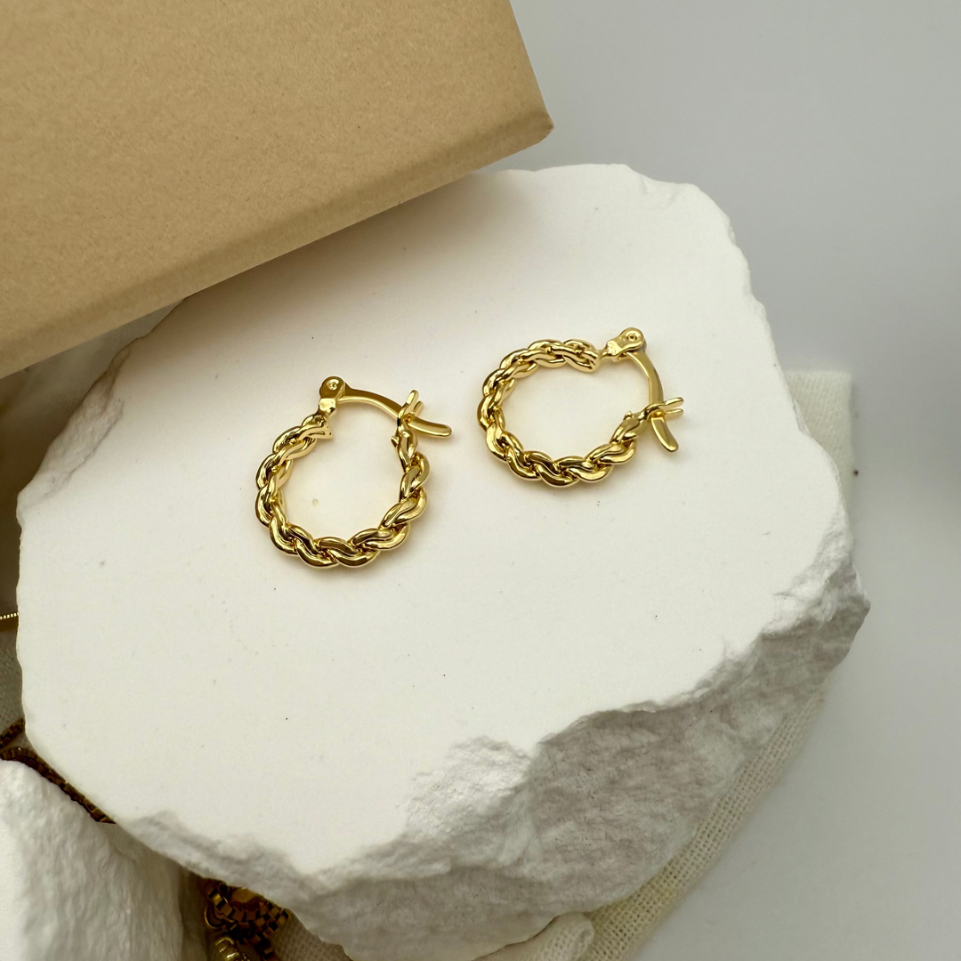 The Aurelia braided Hoops Pendam jewelry